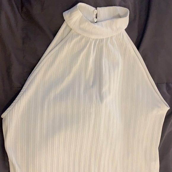 NWOT Zara white halter ribbed dress size M - Picture 5 of 7